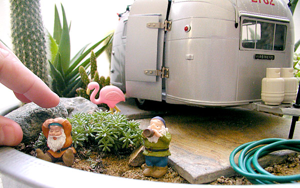 Miniature Trailer Garden