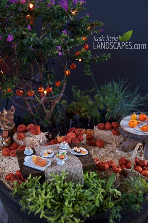 Halloween Miniature Fairy Garden at Lush Little Landscapes