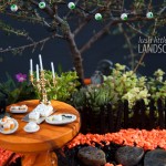 Miniature Halloween Fairy Garden by Lush Little Landscapes